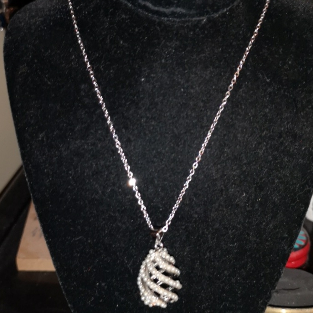 ❤️ Spiral mini pearls necklace - Picture 5 of 8